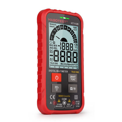 probador elegante rojo Digital de las baterías de 600A 600V 2xCR2302